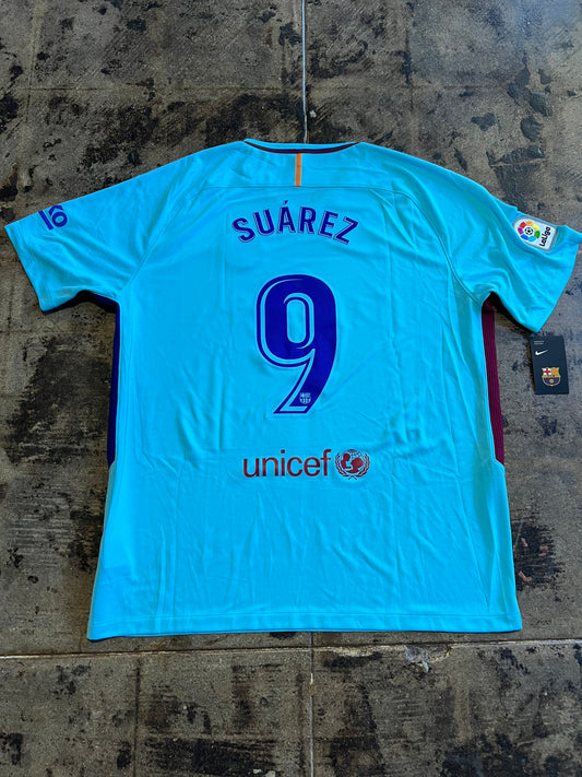 NIKE 17/18 FC BARCELONA SUAREZ AWAY JERSEY