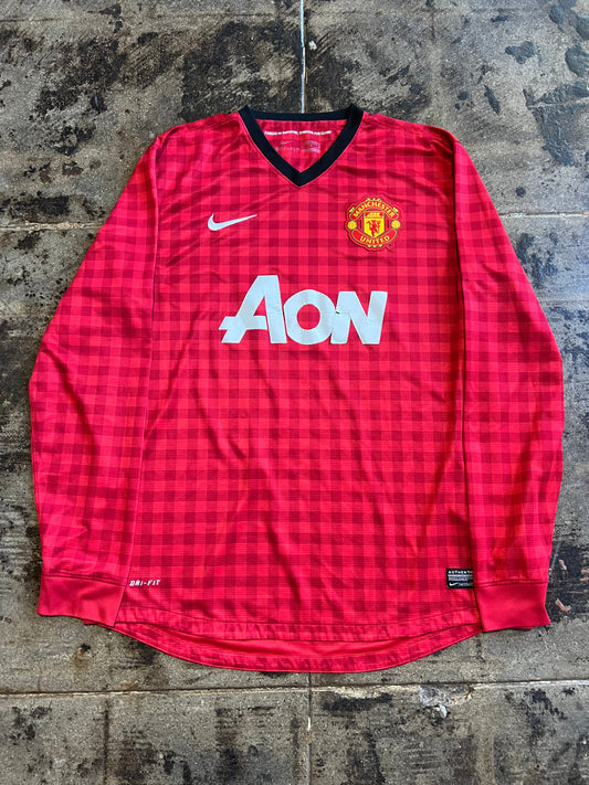 NIKE 12/13  MANCHESTER UNITED HOME L/S JERSEY