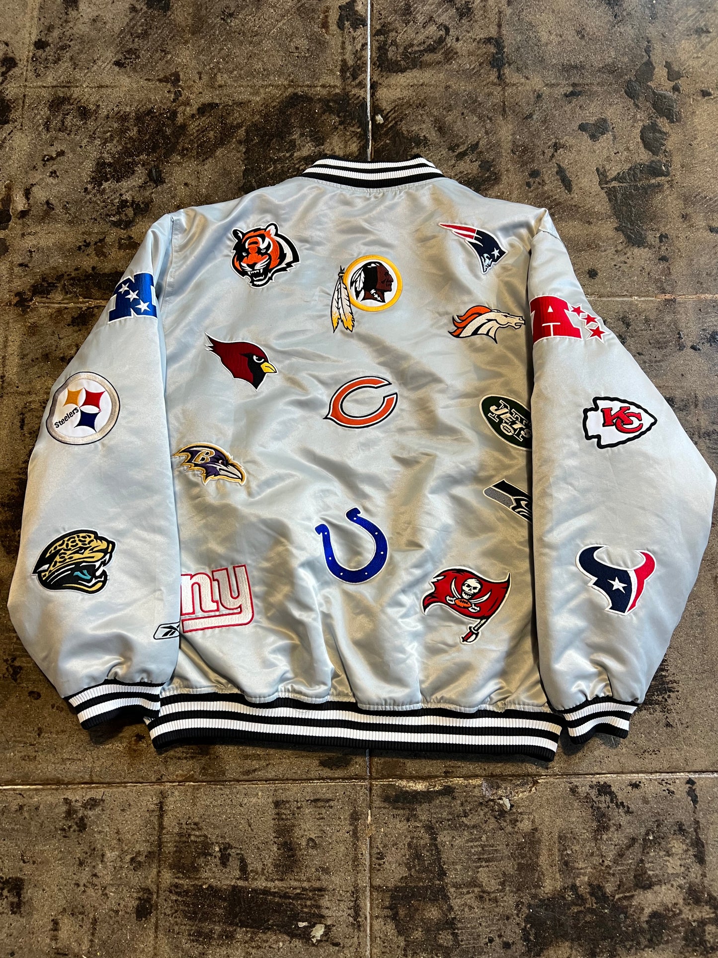 REEBOX NFL AOP TEAM LOGO JACKET