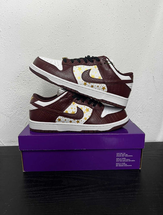 NIKE SB DUNK LOW SUPREME STARS BARKWOOT BROWN