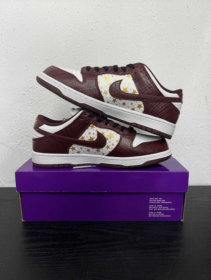 NIKE SB DUNK LOW SUPREME STARS BARKWOOT BROWN