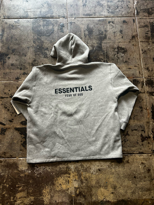 ESSENTIAL GREY HOODIE SIZE:L