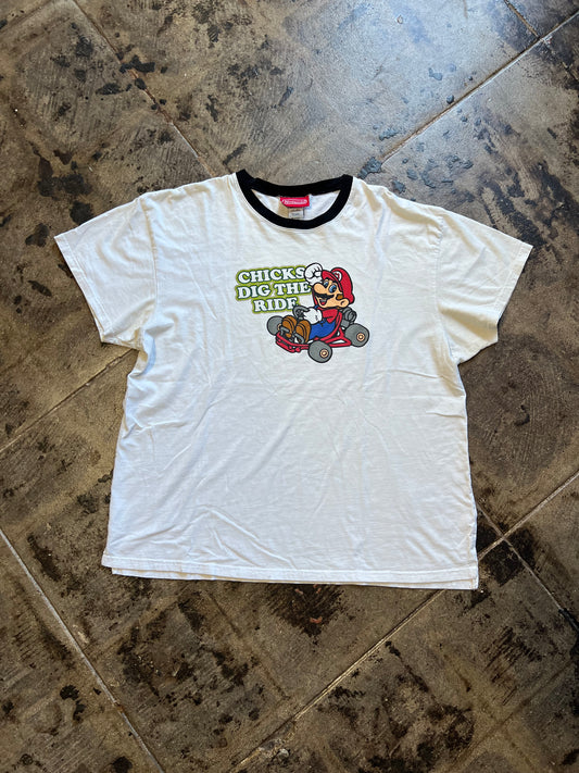 NINTENDO MARIO CHICKS DIG THE RIDE TEE