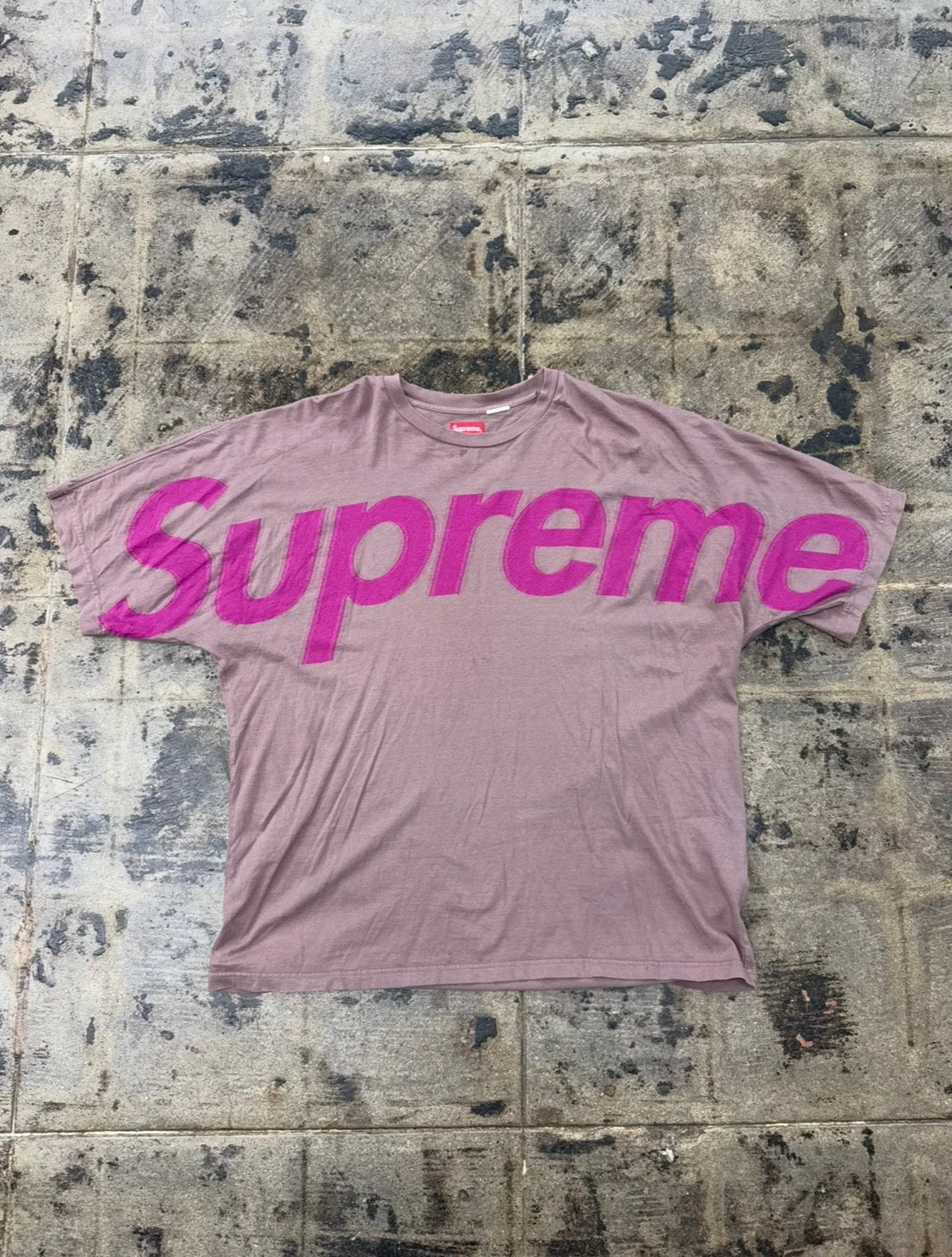 SUPREME INTARSIA BROWN TEE