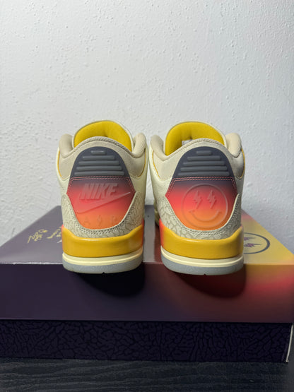 JORDAN 3 J BALVIN MEDELLIN SUNSET (USED)