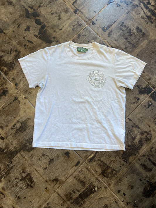 WHITE DENIM TEARS TEE