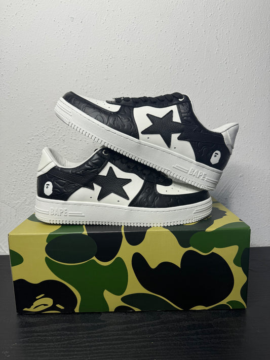 BAPE STA #4 WHT/BLK