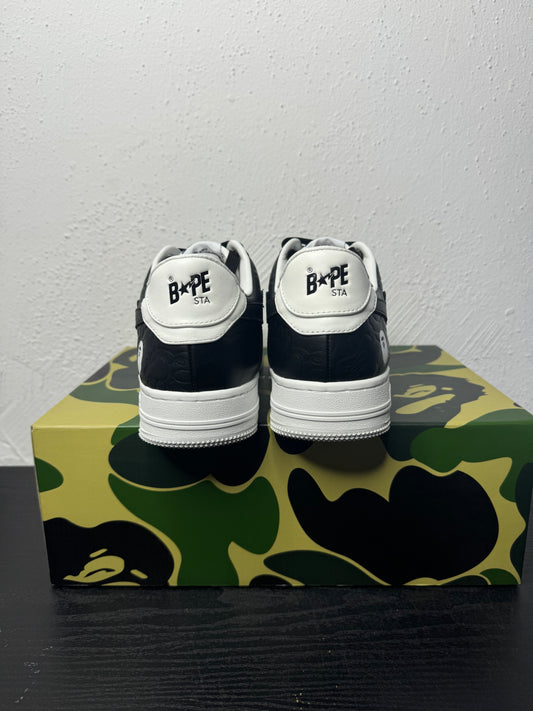 BAPE STA #4 WHT/BLK