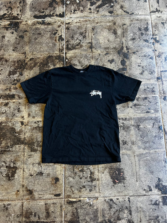 STUSSY FUZZY DICE BLK TEE