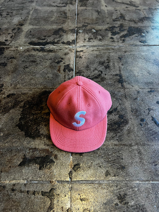 SUPREME WOOL S LOGO 6 PANEL HAT