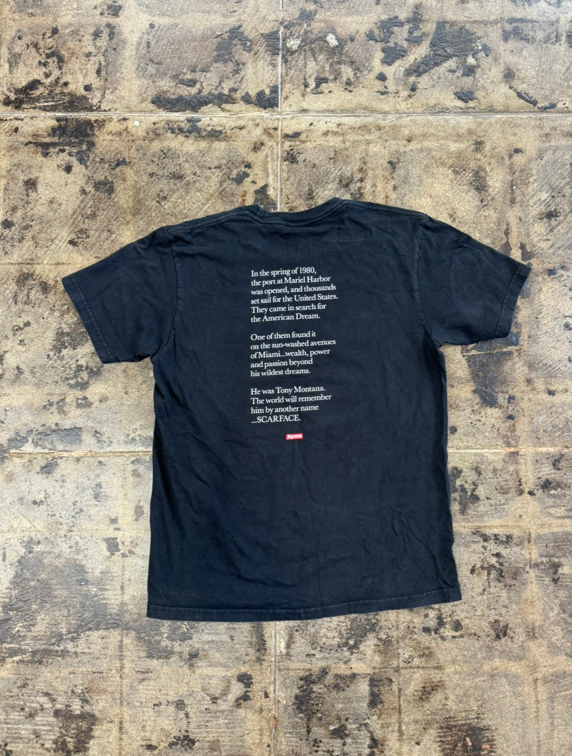 SUPREME SCARFACE BLACK TEE