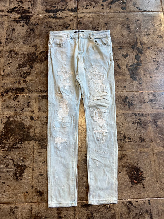 EMBELLISH JEANS SZ: 32X32
