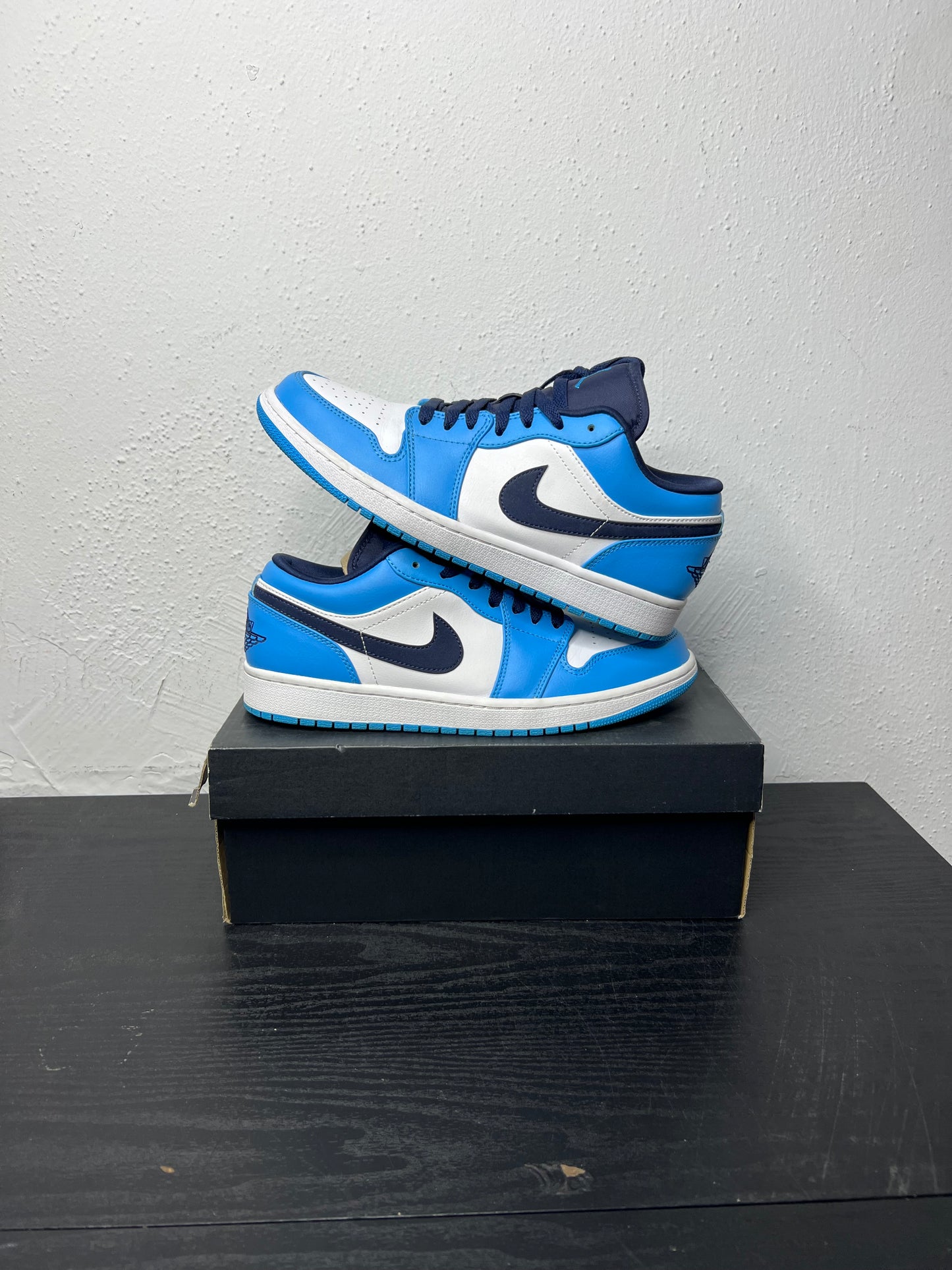 JORDAN 1 LOW UNIVERSITY BLUE(USED) / 9
