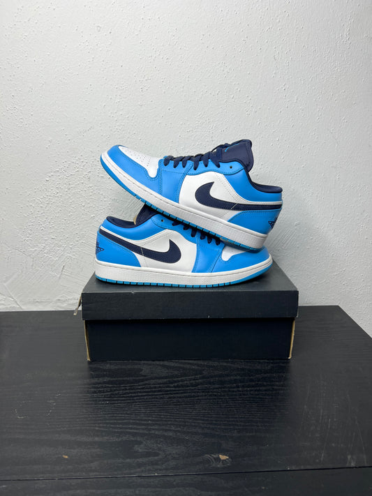 JORDAN 1 LOW UNIVERSITY BLUE(USED) / 9