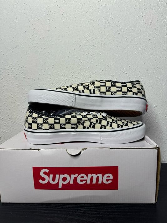 SUPREME VANS AUTHENTIC CHECKER