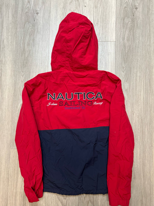 RED/NAVY BLUE NAUTICA SAILING ZIPUP SZ: S