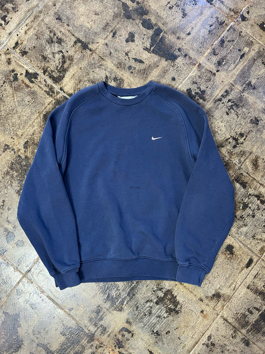 NIKE CREWNECK NAVY BLUE SIZE:L