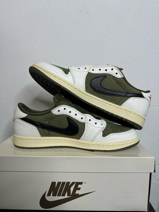JORDAN 1 LOW TRAVIS MEDIUM OLIVE