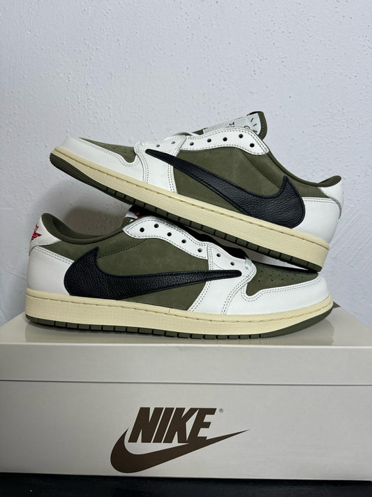 JORDAN 1 LOW TRAVIS MEDIUM OLIVE