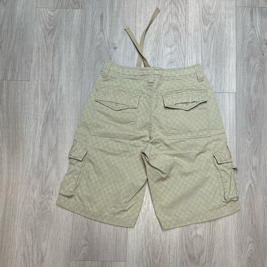 ANCHOR BLUE BEIGE CARGO JORT SIZE: 28