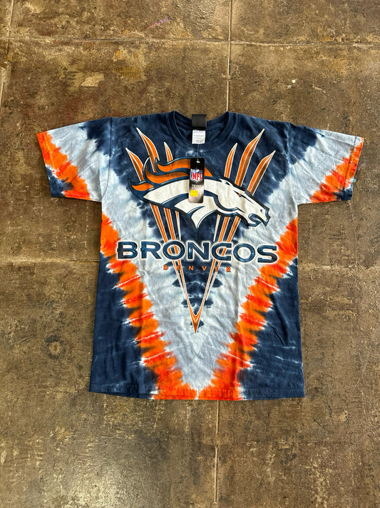 DENVER BRONCO TIE DYE TEE SIZE:M