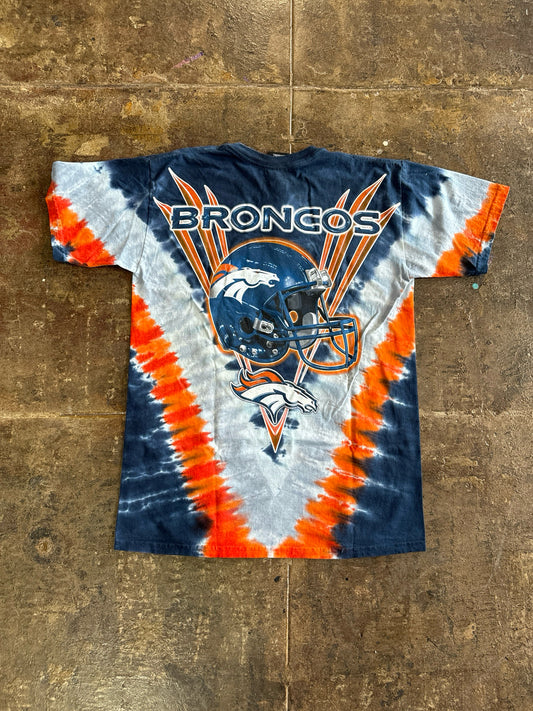 DENVER BRONCO TIE DYE TEE SIZE:M