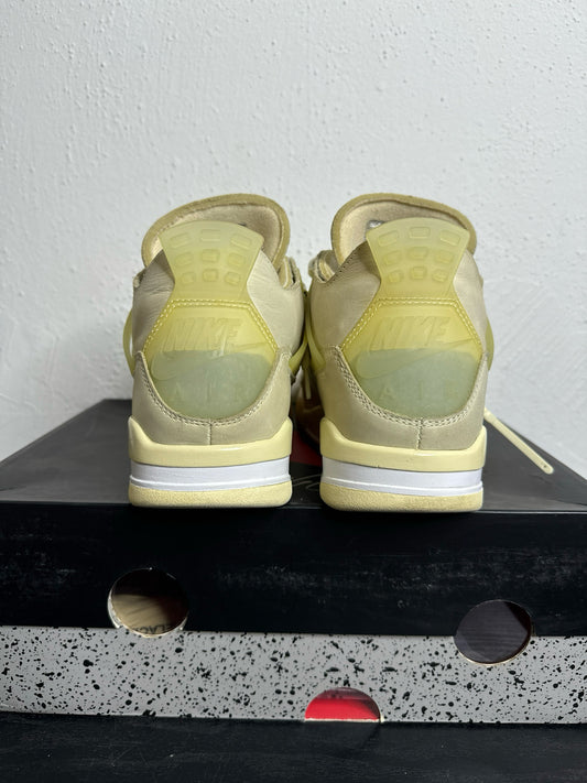 JORDAN 4 OFF WHITE SAIL (USED) SIZE:9W(7.5 MEN)