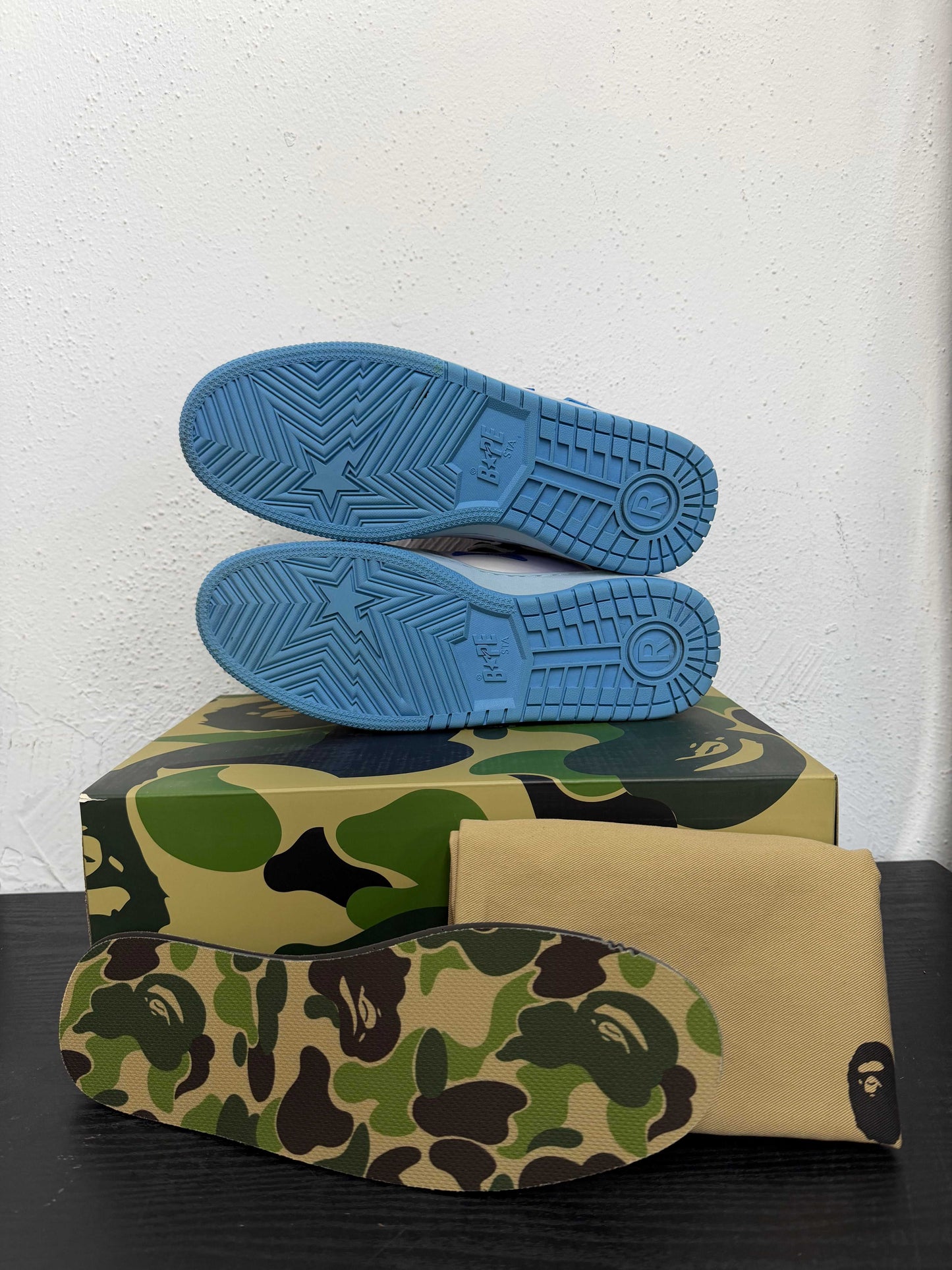 BAPE SK8 STA BLUE/WHT (USED)