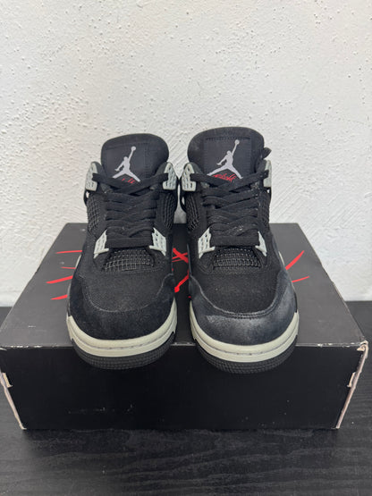 JORDAN 4 BLACK CANVAS(USED)