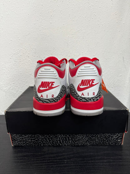 JORDAN 3 FIRE RED (USED