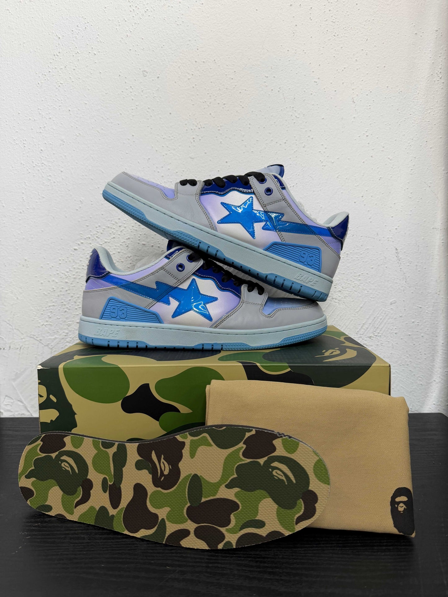 BAPE SK8 STA BLUE/WHT (USED)