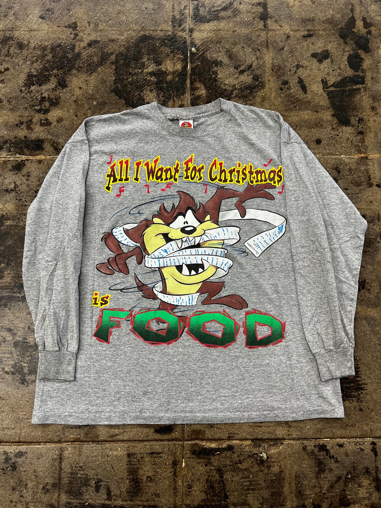 ALL I WANT FOR CHRISTMAS TAZ L/S