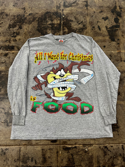 ALL I WANT FOR CHRISTMAS TAZ L/S