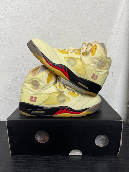 JORDAN 5 OFF WHITE SAIL (USED