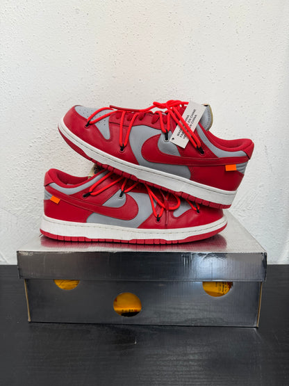 DUNK LOW OFF WHITE UNIVERSITY RED (USED)