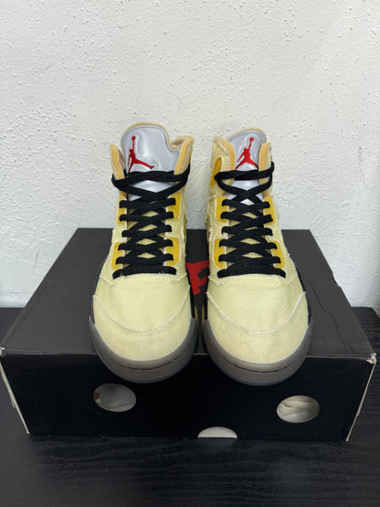 JORDAN 5 OFF WHITE SAIL (USED)