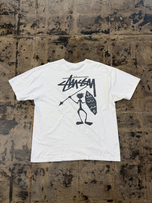 STUSSY TRIBLE TEE WHITE