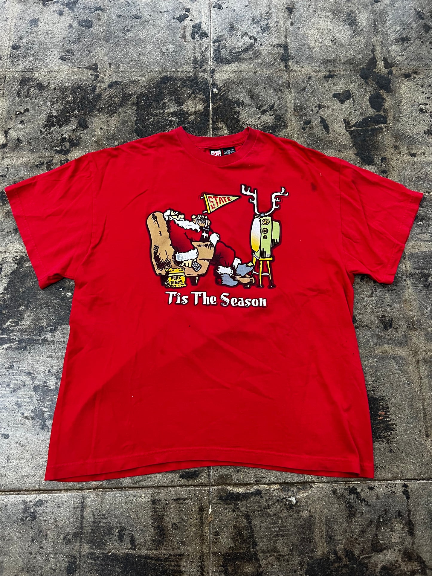 SANTA TIS THE SEASON FOOTBALL TEE