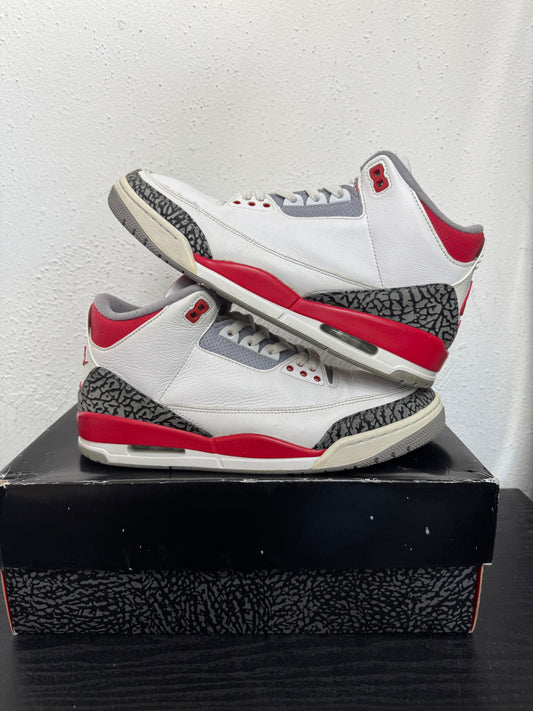 JORDAN 3 FIRE RED (USED)