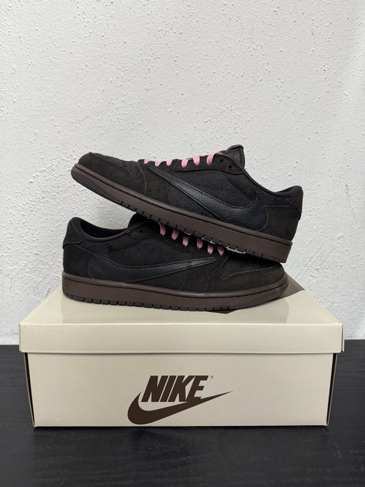 JORDAN 1 LOW TRAVIS SCOTT VELVET BROWN (USED)