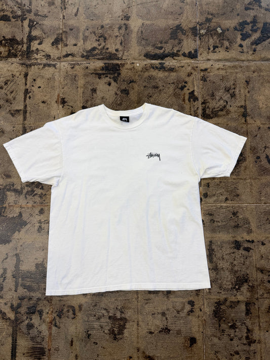 STUSSY TRIBLE TEE WHITE
