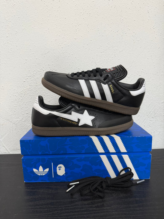 ADIDAS BAPE SAMBA BLK/WHT/GUM (USED)