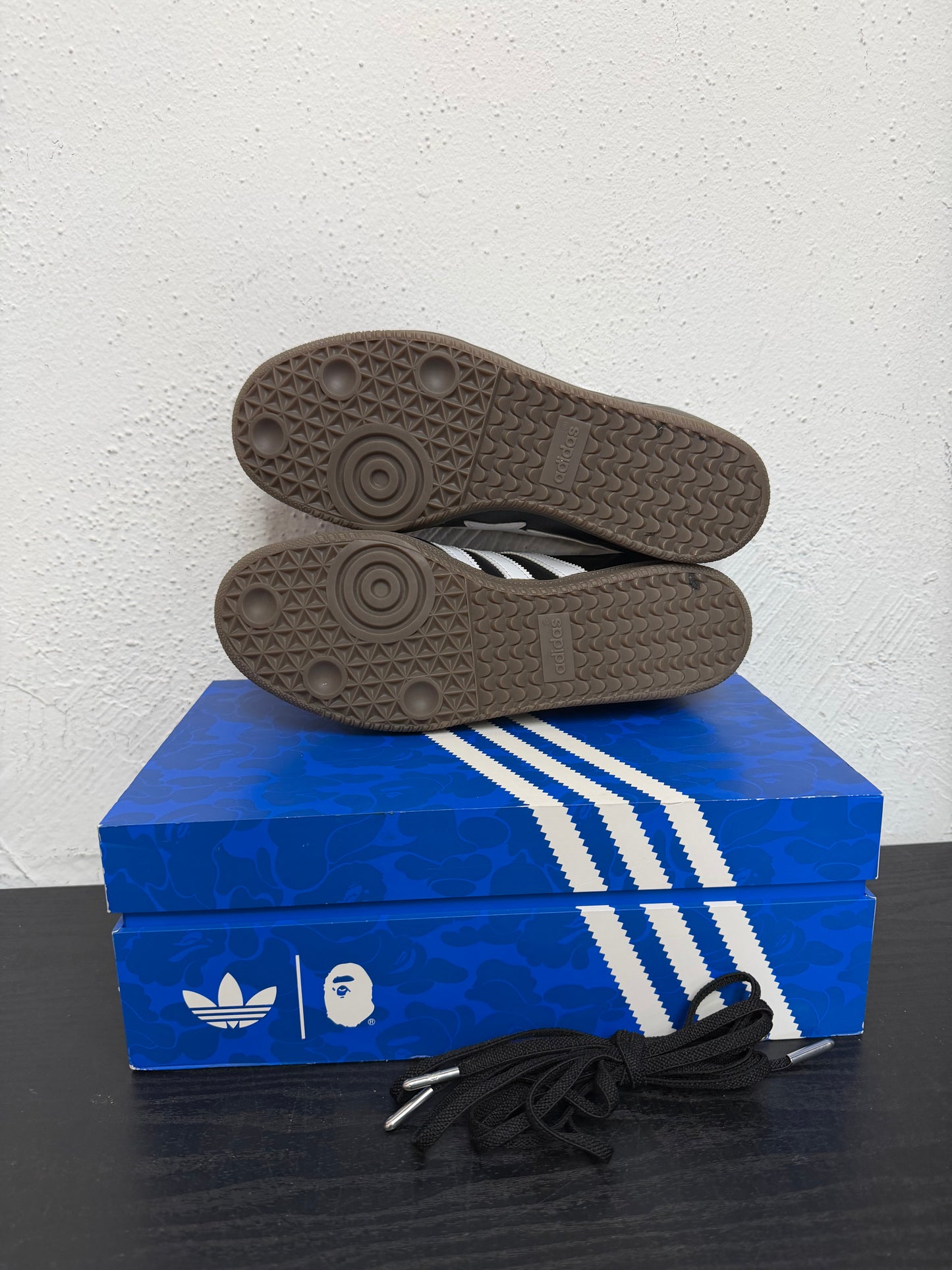 ADIDAS BAPE SAMBA BLK/WHT/GUM (USED)