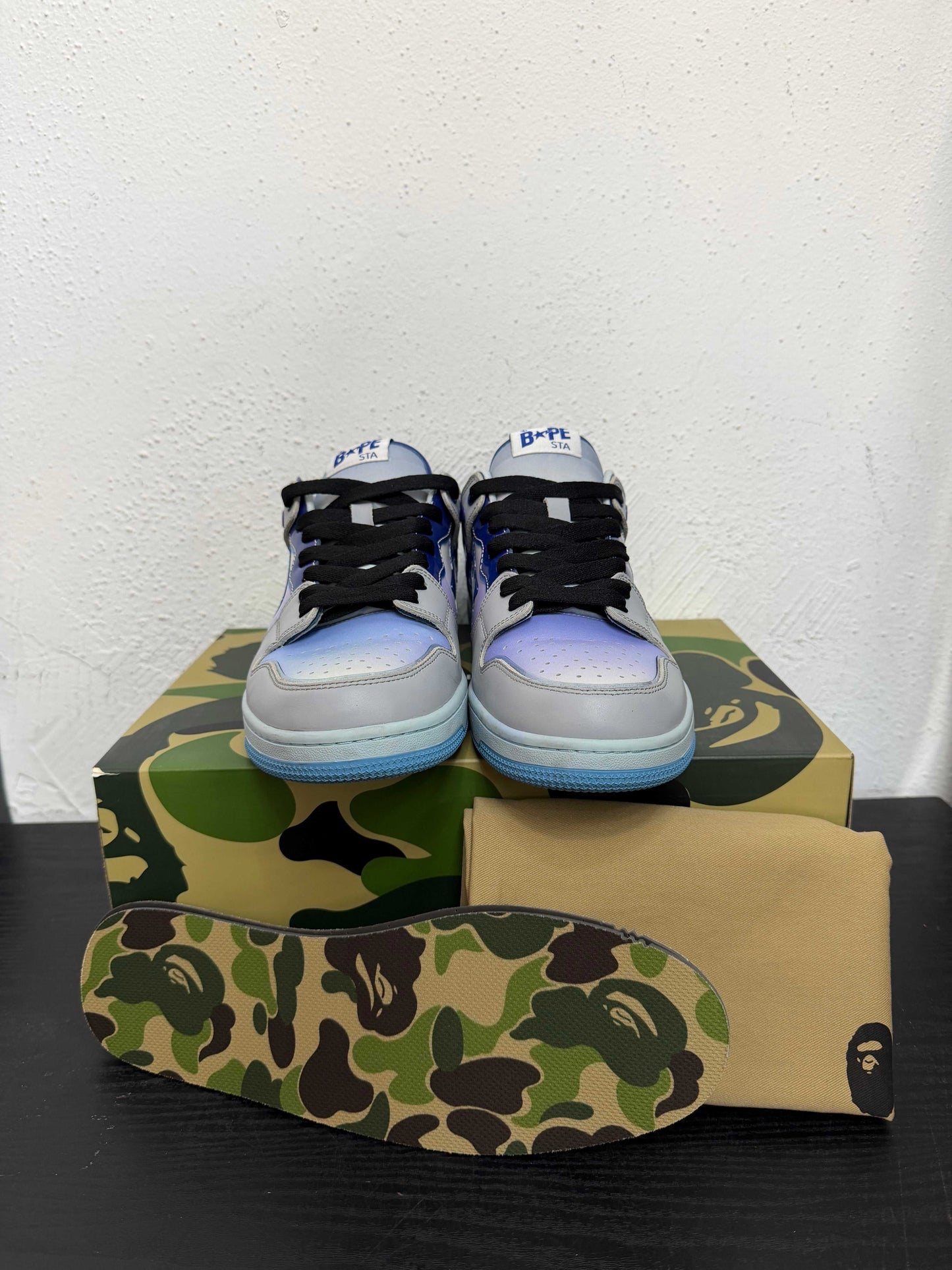 BAPE SK8 STA BLUE/WHT (USED)