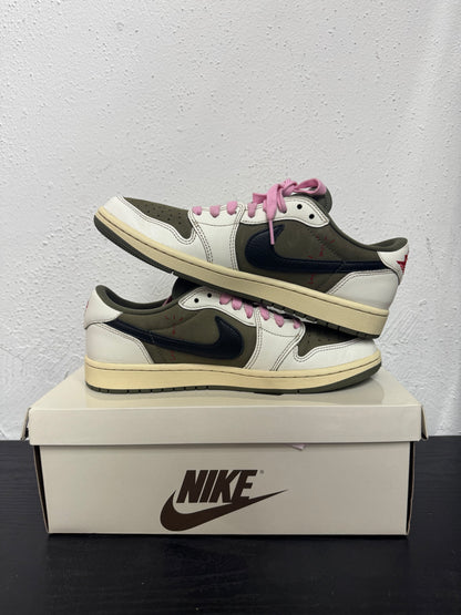 JORDAN 1 LOW TRAVIS SCOTT MEDIUM OLIVE (USED)