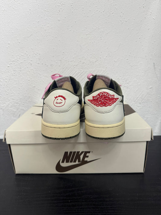 JORDAN 1 LOW TRAVIS SCOTT MEDIUM OLIVE (USED)