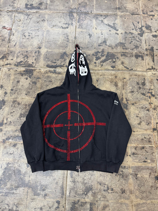 NAMED COLLECTIVE RHINESTONE TARGET FULL ZIP UP