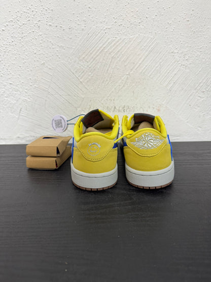 JORDAN 1 LOW TRAVIS SCOTT CANARY YELLOW (NB)
